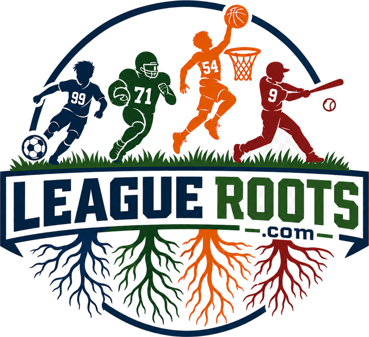 LeagueRoots: youth soccer, football, basketball and baseball players growing from the same roots